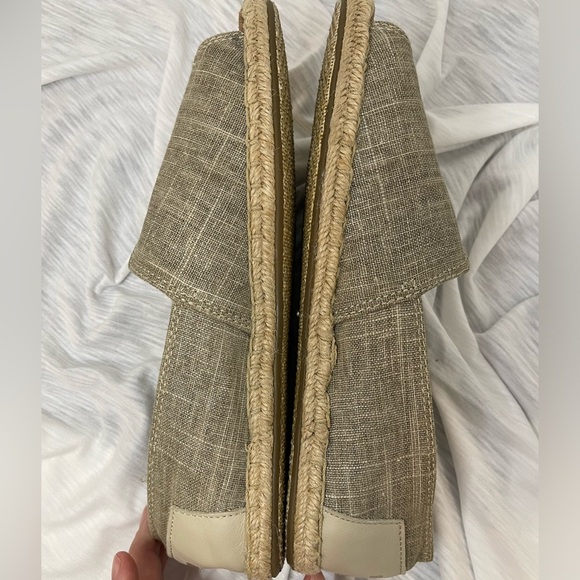 TOMS Alpargata Open Toe Canvas Flats - Picture 6 of 8